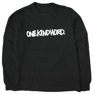 sacai サカイ 23SS Eric Haze ONEKINDWORD. L/S T-shirt ロゴプリント ロングスリーブTシャツ 23-0467S 1 BLACK 長袖 トップス g15360