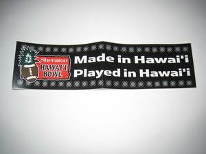 Sheraton Hawaii Bowl / シェラトン ハワイボウル ステッカー アメリカンフットボール ハワイ