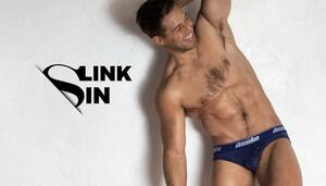 即決正規品新品 オージーバム Aussiebum Slink Sin -Ｓ- Navy Brief ビキニブリーフ 紺色 現品表記サイズ Ｓ　蒸れずに快適