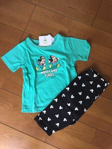 レトロミッキー　サイズ100 パジャマ　上下セット　部屋着　Tシャツ　ズボン