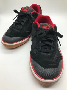 ■【YS-1】 プーマ PUMA スニーカー ■ フットサラ FUTSALA 24cm ブラック 黒 × 赤系 【同梱可能商品】K■