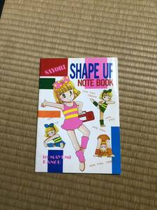 ★未使用★平成2年★ひとみ1990年4月号付録★アイドルに☆なりたい！★SAYORI SHAPE UP NOTE BOOK★★加納真由美