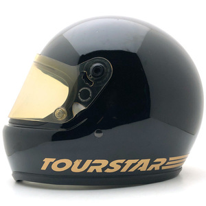 送料無料 Dead Stock 新品 付属品 純正シールド付 BELL TOURSTAR BLACK 59cm/ベルツアスター黒ブラックビンテージヘルメットスター12080s