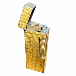 ダンヒル　ライター　ガスライター　ゴールド　金色　高級 喫煙グッズ ローラー メタル　喫煙具　メンズ　レディース　dunhill　d11