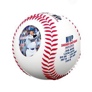 2024 MVP 大谷翔平 17 プリントサインボール LA ロサンゼルス ドジャース MLB公式 24 ナ・リーグ Rawlings レプリカ