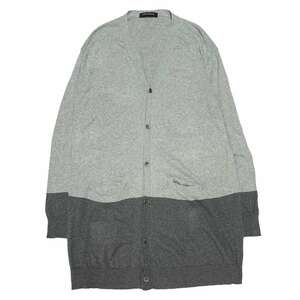 John UNDERCOVER ジョンアンダーカバー 　Color Block Long Cardigan グレー サイズ:2