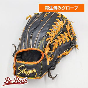 【クリーニング済み 】 スラッガー 軟式グローブ / 外野手用 型付け済み (slugger グラブ)[WE888]