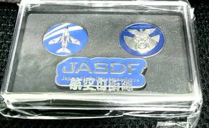 非売品・超希少・入手困難★新品未開封★JASDF　航空自衛隊グッズ　マグネット・コースター・ハンカチ　３点セット（バッジ　書類挟み）