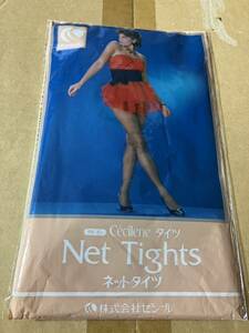 セシール セシレーヌ ネット タイツ net tights ブラック 網 編み パンスト タイツ ストッキング