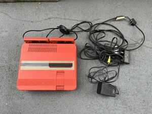 1円〜スタート　SHARP シャープ TWIN FAMICOM ツインファミコン AN-505-RD 中古品　通電のみ確認済