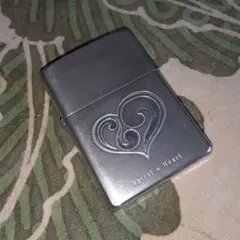 レトロ　zippo ジッポー ライター　spiral heart　オイルライター