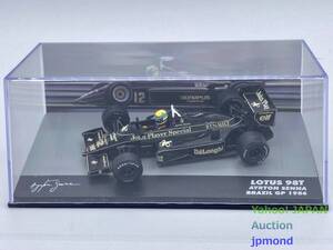 Altaya 1/43 ロータス ルノー John Player Team Lotus 98T #12 A.セナ 1986 JPS加工 ブラジルGP アルタヤ