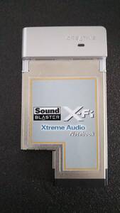 SoundBlaster ExpressCard X-fi XtremeAudio notebook SB0710 箱・ドライバCDつき