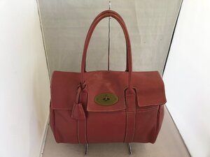 【MULBERRY】マルベリー　トートバッグ　ストロベリーレッド　レザー　SY02-FWS