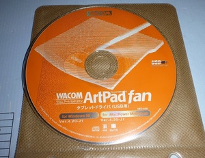 CDR176 CD-ROM WACOM Art Pad Fan タブレットドライバUSB用