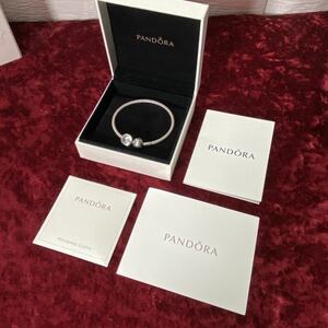 SV925 銀無垢 PANDORA パンドラ ビーズ ワイヤー ブレスレット