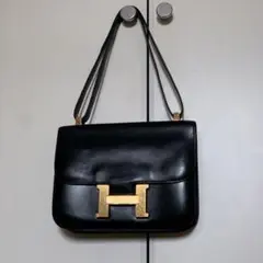 HERMÈS コンスタンス MM ボックスカーフ ブラック