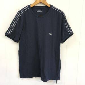 EMPORIO ARMANI 半袖Tシャツ L ネイビー 紺 エンポリオ アルマーニ　