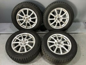 8分山程(WW6G039)ECO FORME 16x6.5J 5穴 114.3 +54 + DUNLOP WINTERMAXX WM02 215/60R16 95Q 2021年 スタッドレス 冬タイヤ 送料無料