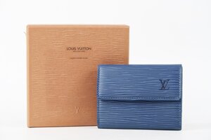 【新品同様・未使用】LOUIS VUITTON ヴィトン エピ ポルトモネ ビエ カルトクレディ コインケース【QY11】