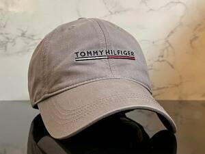 【未使用品】577KC 上品★TOMMY HILFIGERトミー・ヒルフィガ－ キャップ CAP 上品で高級感のあるグレーのコットン素材《FREEサイズ》