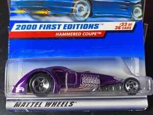 ホットウィール HOTWHEELS HAMMERED COUPE 紫 2000 FIRST EDITIONS