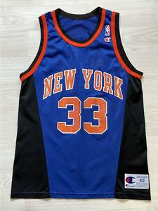 NBA EWING #33 KNICKS パトリック・ユーイング ニューヨーク・ニックス Champion チャンピオン製 ヴィンテージ ユニフォーム 当時物　古着