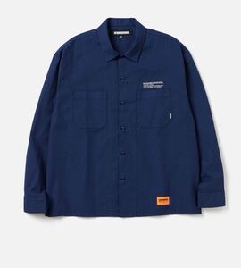 24AW○ NEIGHBORHOOD ネイバーフッド CORDLANE WORK SHIRT LS 長袖シャツ ネイビー サイズS wtaps ワークシャツ NAVY