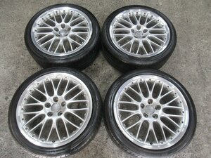 【AUDI　A6　SPEED　LINE】19X9.5J+48　5/112　4F0601025　【255/35R19】P ZERO　AO　20年製8分　ピアスボルト　希少set　♪