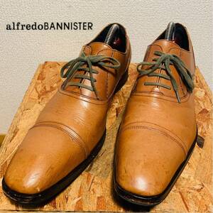 （355）アルフレッドバニスター ストレートチップ 茶 40サイズ　ビジネスシューズ 紳士靴　ギャル男