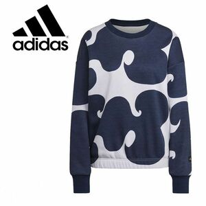 ★アディダス adidas × MARIMEKKO マリメッコ 定価9350円 新品 レディース 裏起毛 スウェット トレーナー シャツ[HS6725-S]三 零★QWER★