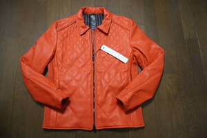 ☆CARPE DIEM/カルペディエム☆未使用 F/V Leather Deformation Kilt Jacket サイズ：L 羊革 ライダースジャケット シングル おしゃれ 