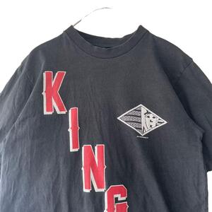 LAST KINGSロゴプリント半袖TシャツメンズM h6