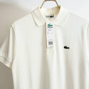 希少《 Dead Stock / Made in Japan / Old Model / Size 2 》80s 90s デッド【 LACOSTE 日本製 ビンテージ 白 ホワイト ポロシャツ 】 