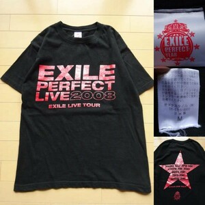 【EXILE】2008 ライブツアーTシャツ ブラック M(エグザイル,24karats)