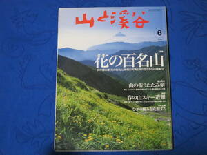 山と渓谷　特集「花の百名山」　特別用具「山の折りたたみ傘」　検証「春の山スキー遭難」　山と渓谷社　2006年６月号　通巻853号