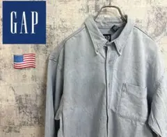 【※USA製】OLD GAP ギャップ　長袖BDデニムシャツ L 希少 2