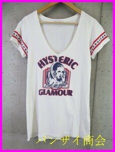 【送料300円可】1050s7◆良品です◆日本製◆Hysteric Glamour ヒステリックグラマー ガールプリント 半袖Tシャツ フリーサイズ/ジャケット