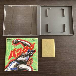 【空箱 ソフト無】パワーリーグ 説明書付[HuCARD PCエンジン PC Engine]