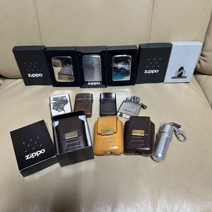 ZIPPO ジッポ ジッポー オイルライター 喫煙具　まとめ　11点セット　zippoケース　zippo刻印全てあり