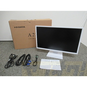 21.5型ワイド液晶ディスプレイ【LCD-AH221EDW-B】I-O DATA【中古】ホワイト モニター【送料無料】アイ・オー・データ