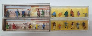 ジオラマ ミニチュア フィギュア 4箱 セットpreiser 1/87 merten BOX 806 woman Passengers