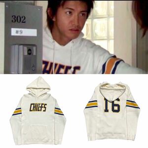 【即決】キムタク着 Mサイズ テンダーロイン T-SWEAT PARKA CHIEF スウェット パーカー プライド ホワイト