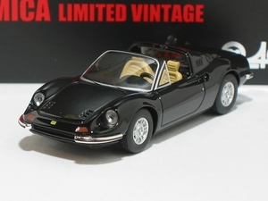 フェラーリディーノ246GTS（黒）LV【トミーテック社1/64ミニカー】【トミカの時】