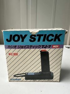 5Q65 CASIO カシオ JOY STICK ジョイスティック TJ-7 MSX 当時物 レトロ TVゲーム 箱あり コントローラー