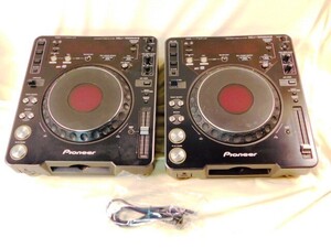 A580★パイオニア/CDJ-1000MK3/DJ用CDプレーヤー /2台セット/COMPACT DISC PLAYER/08年製/黒色系/DJ機器/CDプレーヤー/Pioneer★送料1200円