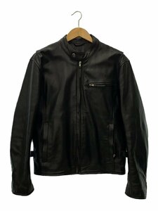 Rookie Leathers/シングルライダースジャケット/LL/牛革/BLK