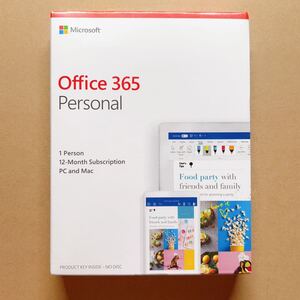 正規版office365 personalパッケージ　一年間Windows pc/MAC/スマホ対応　米国版新品未開封　日本語対応