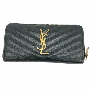 Yves Saint Laurent　イヴサンローラン　ラウンドファスナー　長財布　箱付き【CFAM4055】