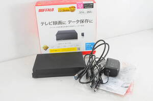 [MO MAS21]初期化済み 動作品 BUFFALO 3TB パソコン&テレビ録画用 外付けハードディスク HD-ECD3.0B 充電コード付き 3.0TB バッファロー